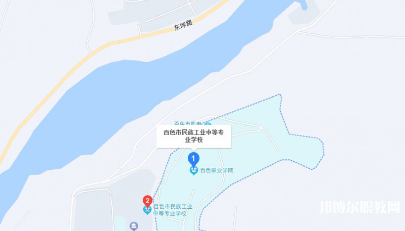 百色市民族工業中等專業學校地址，乘車路線