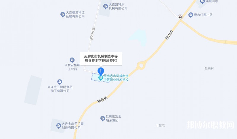 瓦房店市機械制造中等職業技術學校地址，乘車路線