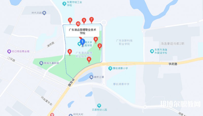廣東酒店管理職業(yè)技術(shù)學(xué)院中職部地址，乘車(chē)路線